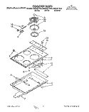 COOKTOP Diagram and Parts List for KEDS207YAL0  KitchenAid Range