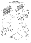 UNIT Diagram and Parts List for 8ET17NKXBW00  Whirlpool Refrigerator