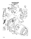 SECTION Diagram and Parts List for KEYE767WWH0  KitchenAid Dryer