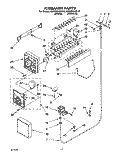 ICEMAKER Diagram and Parts List for KSRS25QAAL10  KitchenAid Refrigerator
