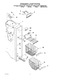 FREEZER LINER Diagram and Parts List for GS2SHGXKT01  Whirlpool Refrigerator