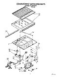 COMPARTMENT SEPARATOR Diagram and Parts List for ET18DKXXN10  Whirlpool Refrigerator