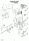 UPPER UNIT PARTS Diagram and Parts List for KSSC48QTS03  KitchenAid Refrigerator