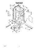 FRAME Diagram and Parts List for TC8750XYP3  Whirlpool Trash Compactor