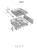 RACK Diagram and Parts List for 8595W00  Roper Dishwasher