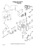UPPER UNIT PARTS Diagram and Parts List for KSSC36QTS06  KitchenAid Refrigerator