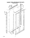 CABINET TRIMS AND BREAKER TRIM Diagram and Parts List for KSSS42DAW01  KitchenAid Refrigerator