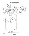 TOP AND CABINET , LITERATURE AND OPTIONAL Diagram and Parts List for AL5143VW0  Whirlpool Washer