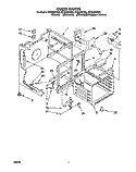 OVEN Diagram and Parts List for RF366PXYN3  Whirlpool Range