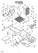 UNIT PARTS Diagram and Parts List for GD5PHAXMS00  Whirlpool Refrigerator