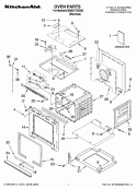OVEN PARTS Diagram and Parts List for KEBS277SSS03  KitchenAid Wall Oven