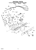 CONTROL PARTS Diagram and Parts List for ED2SHAXMB00  Whirlpool Refrigerator