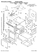 OVEN, LITERATURE Diagram and Parts List for KEBC207KWH1  KitchenAid Wall Oven