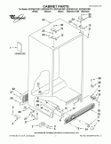 CABINET PARTS Diagram and Parts List for ED2FHEXVB01  Whirlpool Refrigerator
