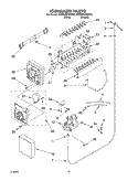 ICE MAKER, OPTIONAL Diagram and Parts List for KSRD25FKBT02  KitchenAid Refrigerator