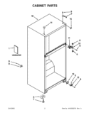 Part Location Diagram of W10489593 Whirlpool SERVICE & WIRING SHEET