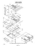 SHELF Diagram and Parts List for ET18ZKXTG01  Whirlpool Refrigerator