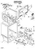 LINER PARTS Diagram and Parts List for RT18HDXPQ02  Roper Refrigerator