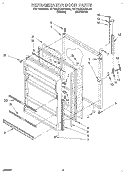 REFRIGERATOR DOOR, LIT/OPTIONAL Diagram and Parts List for RT18EKRAW00  Roper Refrigerator
