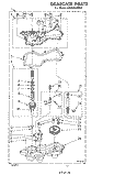 GEARCASE Diagram and Parts List for LA6700XMW0  Whirlpool Washer