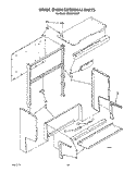 UPPER OVEN EXTERNAL Diagram and Parts List for SE950PERW7  Whirlpool Range