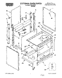 EXTERNAL OVEN, LIT/OPTIONAL Diagram and Parts List for FEP210VW4  Roper Range