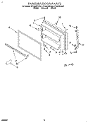 FREEZER DOOR, LIT/OPTIONAL Diagram and Parts List for ET19DKXDB01  Whirlpool Refrigerator