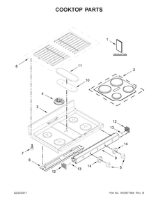 Part Location Diagram of W10828396 Whirlpool PANL-MNFLD