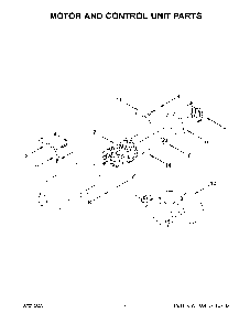 Motor And Control Unit Parts Diagram and Parts List for KSM195PSBM5  KitchenAid Mixer