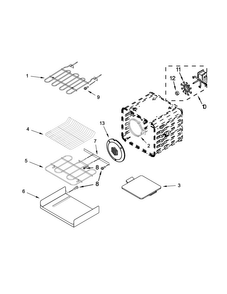 Part Location Diagram of W10696057 Whirlpool STONE-BAKE