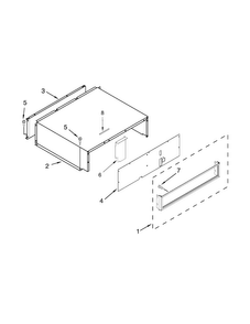 Top Grille And Unit Cover Parts Diagram and Parts List for KBFN402EPA01  KitchenAid Refrigerator