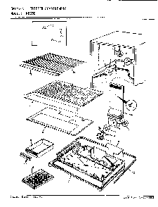 02 - Freezer Compartment Diagram and Parts List for NR530A  Whirlpool Refrigerator