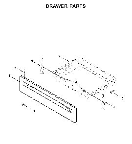Drawer parts Diagram and Parts List for WFG525S0JT1  Whirlpool Range