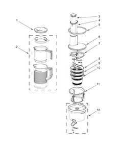 Part Location Diagram of W10724133 Whirlpool PUSHER