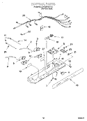 CONTROL Diagram and Parts List for KSRS25FGSS14  KitchenAid Refrigerator