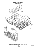 LOWER RACK Diagram and Parts List for KUDS220ST0  KitchenAid Dishwasher