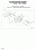 W10183825 BURNER ASSEMBLY, OPTIONAL PARTS (NOT INCLUDED) Diagram and Parts List for WGD6400SG2  Whirlpool Dryer