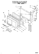 FREEZER DOOR Diagram and Parts List for ET25DQRBW02  Whirlpool Refrigerator