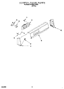 CONTROL PANEL Diagram and Parts List for KAWE977DWH0  KitchenAid Washer