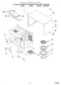 OVEN CAVITY Diagram and Parts List for KCMC155JSS0  KitchenAid Microwave