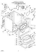 CABINET Diagram and Parts List for KGYS677EZ2  KitchenAid Dryer
