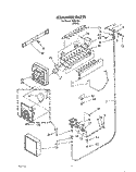 ICEMAKER, LIT/OPTIONAL Diagram and Parts List for 3XRA700  Whirlpool Refrigerator