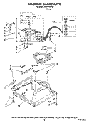 MACHINE BASE PARTS Diagram and Parts List for NTW5700TQ0  Whirlpool Washer