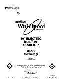 SECTION Diagram and Parts List for RC8600XXW0  Whirlpool Cooktop
