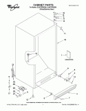 CABINET PARTS Diagram and Parts List for EL88TRRWQ00  Whirlpool Refrigerator