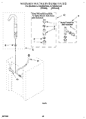 WASHER WATER SYSTEM Diagram and Parts List for LTE6234AN0  Whirlpool Washer Dryer Combo