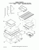 SHELF PARTS Diagram and Parts List for G9RXXFMWQ00  Whirlpool Refrigerator
