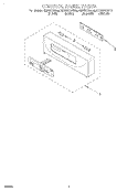CONTROL PANEL, LITERATURE Diagram and Parts List for KEBS277DBL6  KitchenAid Wall Oven