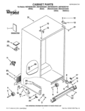 CABINET PARTS Diagram and Parts List for WSF26D2EXW01  Whirlpool Refrigerator