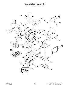 Chassis Parts Diagram and Parts List for KFGG504KPS3  KitchenAid Range